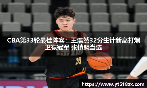 CBA第33轮最佳阵容：王浩然32分生计新高打爆卫冕冠军 张镇麟当选